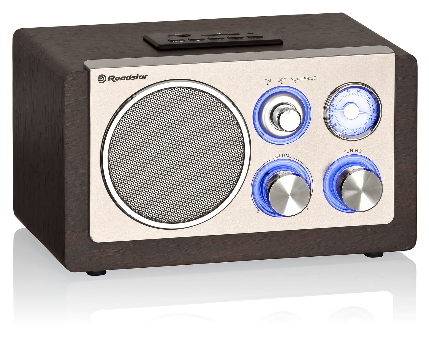 Radio de style vintage HRA-1345NUSWD Roadstar