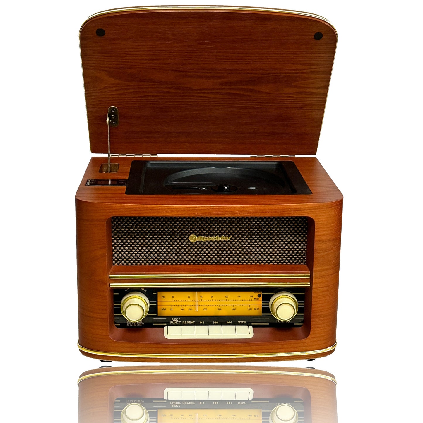 Récepteur radio FM/MW de style vintage avec USB et CD HRA-1500UEMP Roadstar
