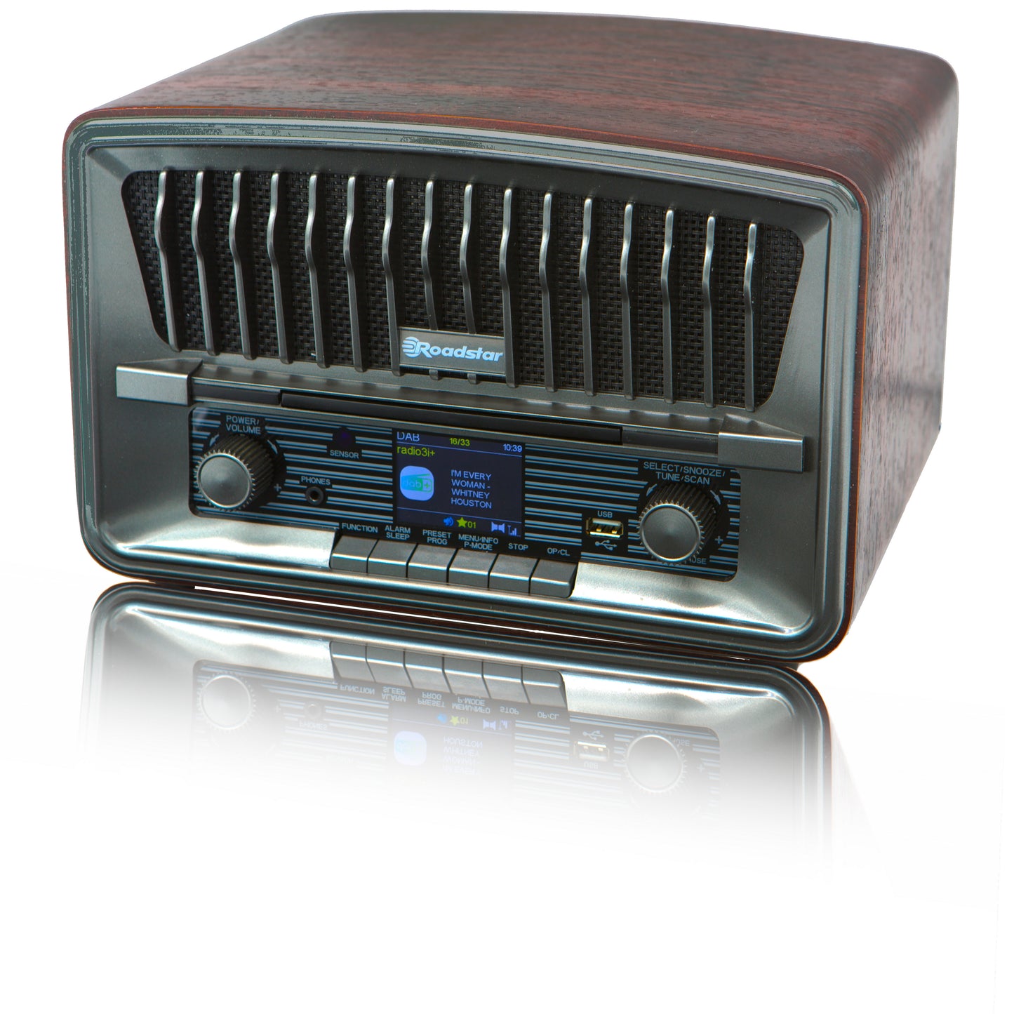Radio style vintage HRA-270CD+BT Roadstar