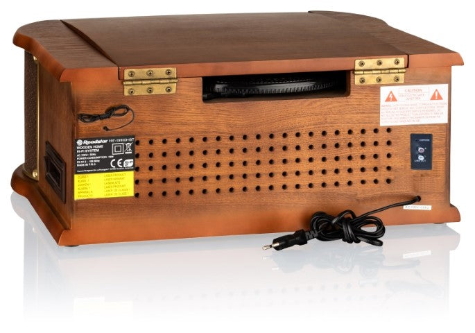 Roadstar HIF-1993D+BT – Vintage Style Hi-Fi System with Turntable, Radio, CD, Cassette & Bluetooth