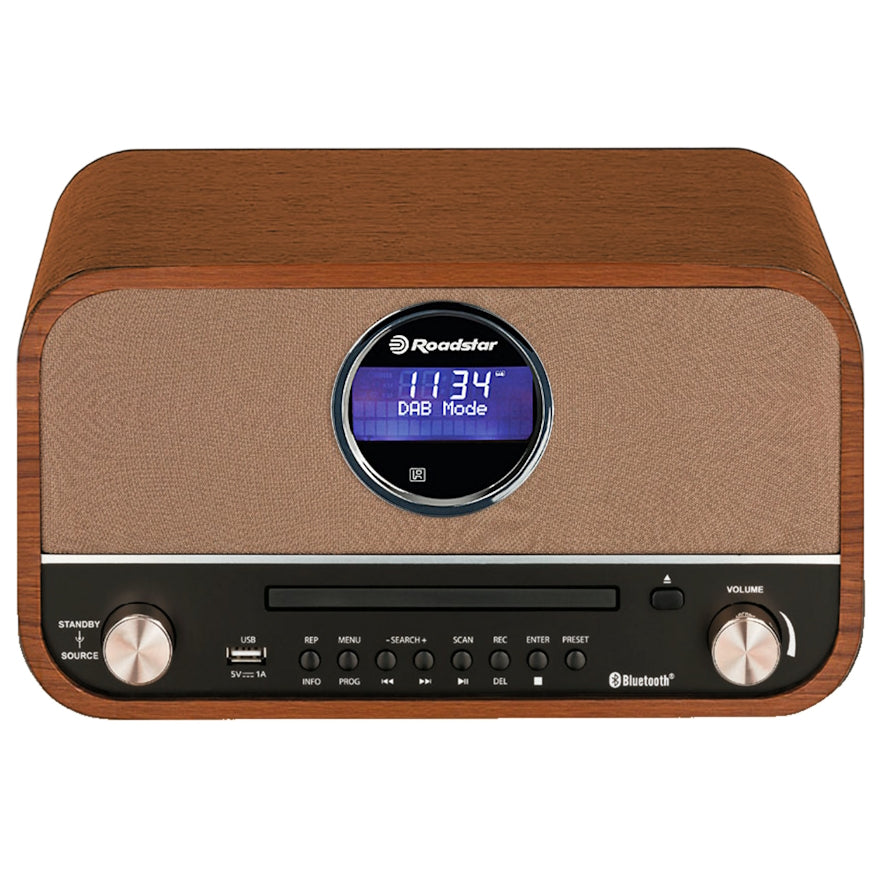Roadstar Hra-1500/N Radio Am/Fm Vintage de Madera