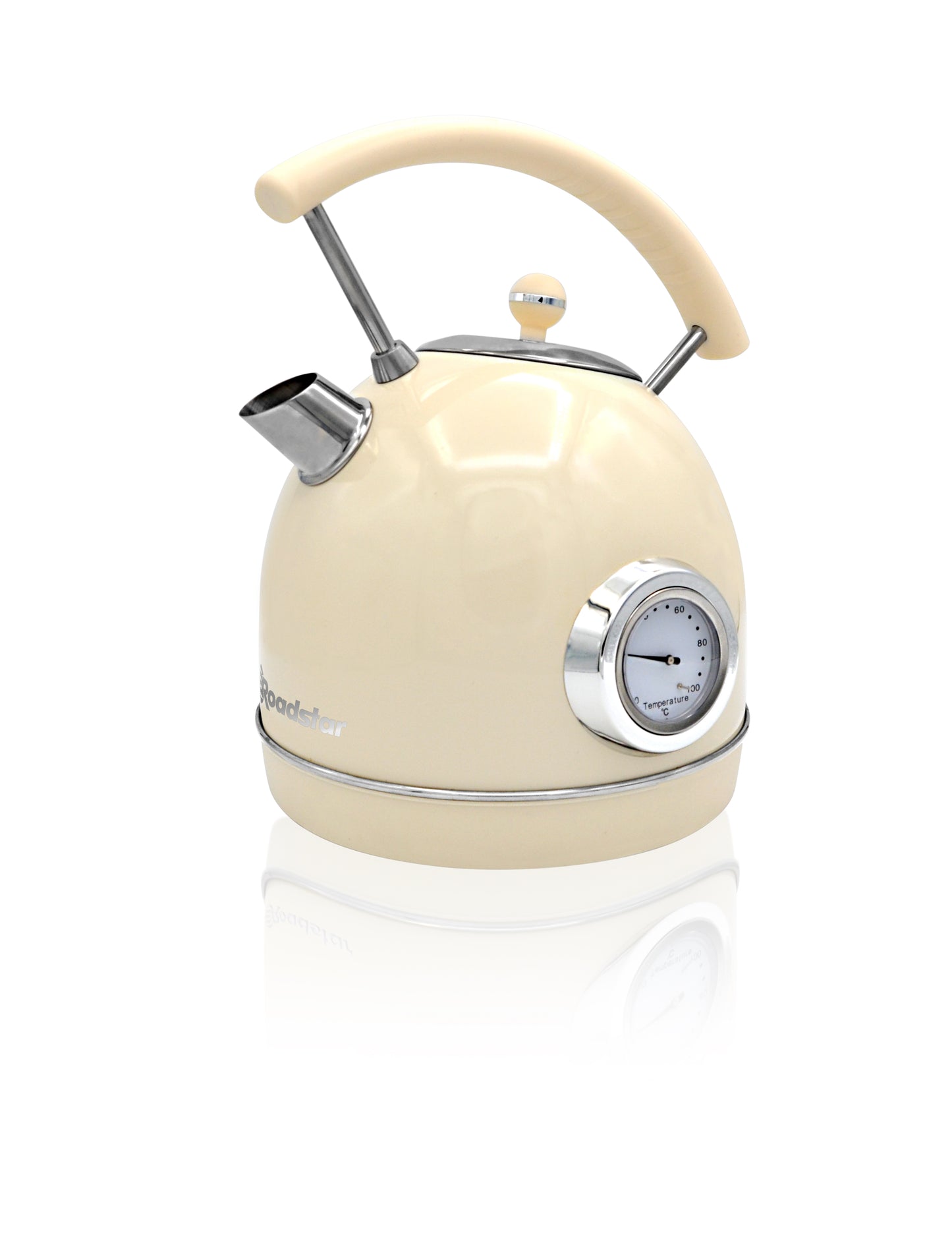 KT-880CR – Vintage Electric Kettle with Thermometer & 1.8L Capacity