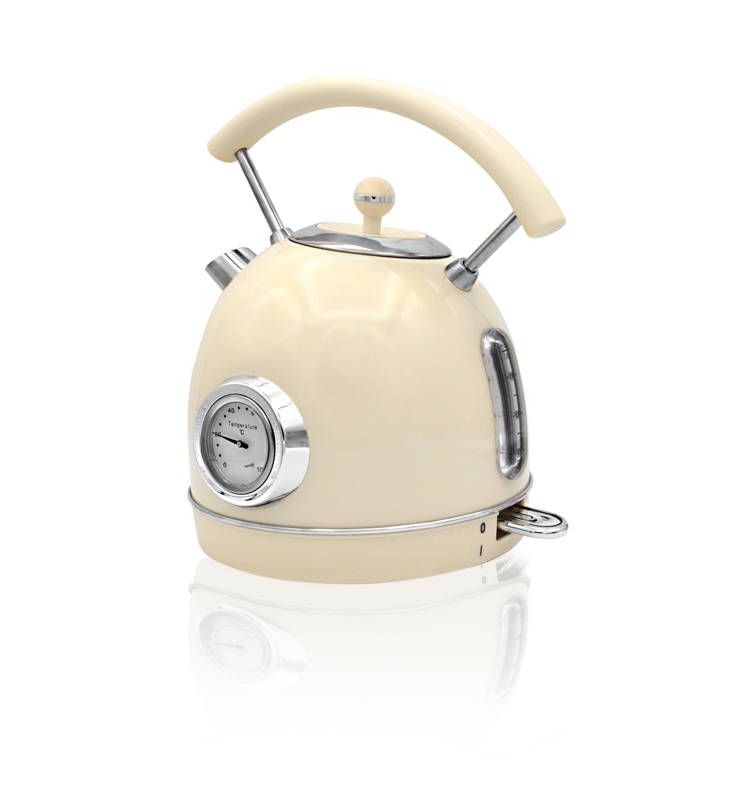 KT-880CR – Vintage Electric Kettle with Thermometer & 1.8L Capacity