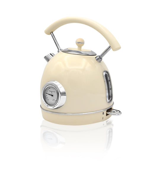 KT-880CR – Vintage Electric Kettle with Thermometer & 1.8L Capacity