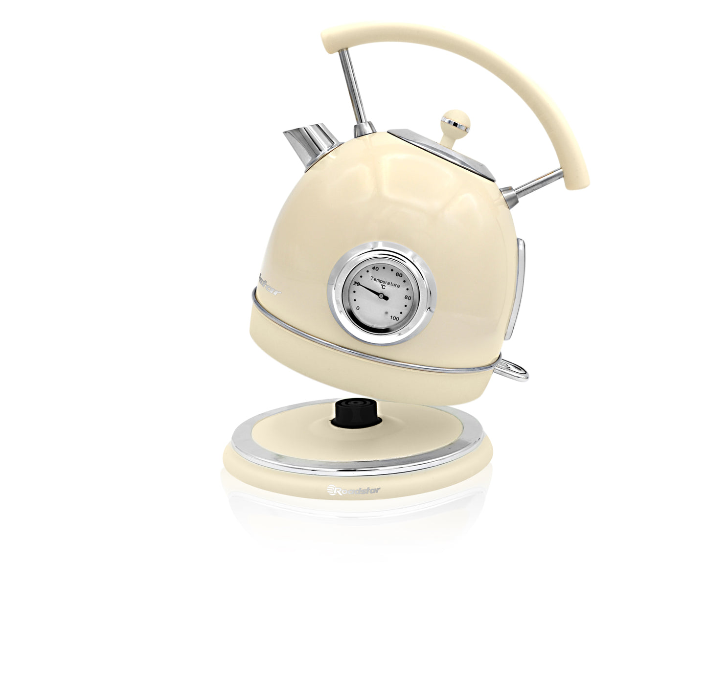 KT-880CR – Vintage Electric Kettle with Thermometer & 1.8L Capacity