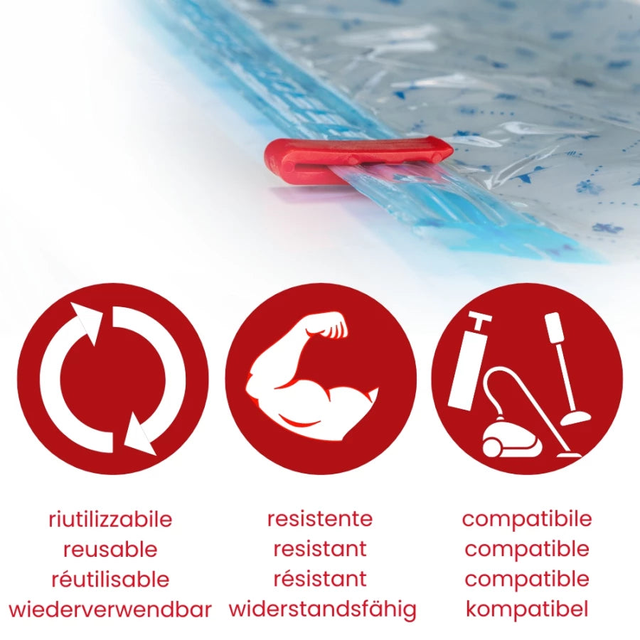 LAV-527 SACC-O-FONDO Vacuum Storage Bags 80×105×35cm Set of 2 – (XL)