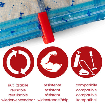 LAV-525 SACC-O-PAZZO Vacuum Storage Bags 60×90cm Set of 2 – (M)