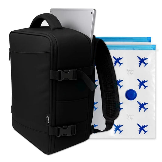 LAV-537 VAC-U-BAG 40×30×20 Vacuum Travel Backpack with 2 Bags – Cabin Size