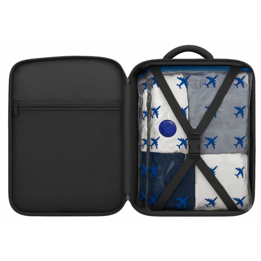 LAV-537 VAC-U-BAG 40×30×20 Vacuum Travel Backpack with 2 Bags – Cabin Size